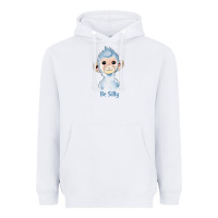 White monkey cute animals Heavyweight Hoodie - RanaPortraitStore