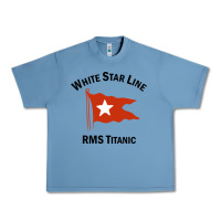 Pebble Blue white star line (1) Urban Heavy Tee - artisFamous
