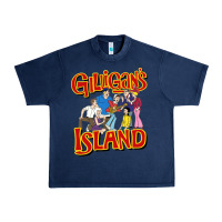 Navy gilligan island Urban Heavy Tee - artisFamous