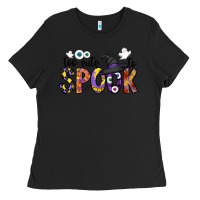 Black too cute to spook Ladies Tee - CowhideDigitalArt