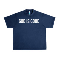 Navy god is good Urban Heavy Tee - artisFamous