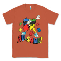 Copper Au-some! Autism puzzle dabbing Classic Tee - FaDigitalArtStudio