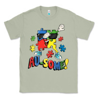 Matcha Au-some! Autism puzzle dabbing Classic Tee - FaDigitalArtStudio
