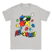 Moon Dust Au-some! Autism puzzle dabbing Classic Tee - FaDigitalArtStudio