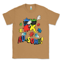 Toasted Coconut Au-some! Autism puzzle dabbing Classic Tee - FaDigitalArtStudio