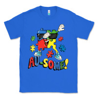 True Royal Au-some! Autism puzzle dabbing Classic Tee - FaDigitalArtStudio