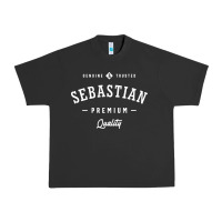 Pigment Black Sebastian Personalized Name Mens Birthday Urban Heavy Tee - artisFamous