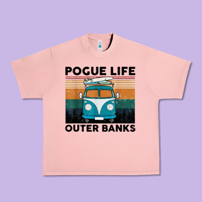 Pogue Life Outer Banks Retro Vintage Urban Heavy Tee Designed By Artisfamous