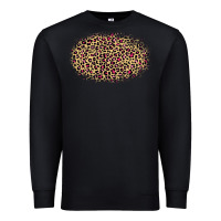 Black Leopard Pattern Premium Sweatshirt - RanaPortraitStore