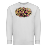 Dove Grey Leopard Pattern Premium Sweatshirt - RanaPortraitStore