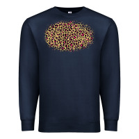 Navy Leopard Pattern Premium Sweatshirt - RanaPortraitStore
