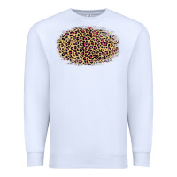 White Leopard Pattern Premium Sweatshirt - RanaPortraitStore