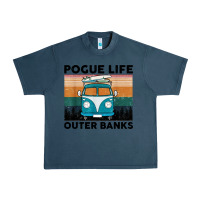 Midnight Navy pogue life outer banks retro vintage Urban Heavy Tee - artisFamous