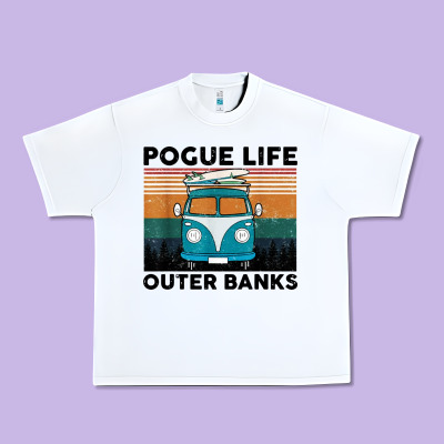 Pogue Life Outer Banks Retro Vintage Urban Heavy Tee Designed By Artisfamous