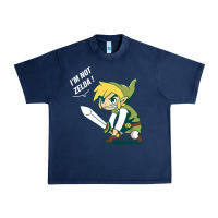 Navy i’m not zelda Urban Heavy Tee - artisFamous