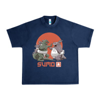 Navy sumo pop Urban Heavy Tee - artisFamous