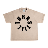 French Oak TURNSTILE BLACK ON WHITE Urban Heavy Tee - artisFamous