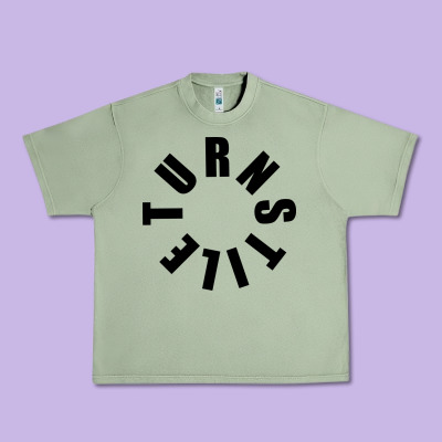 Turnstile Black On White Urban Heavy Tee Designed By Artisfamous