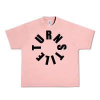Salmon TURNSTILE BLACK ON WHITE Urban Heavy Tee - artisFamous