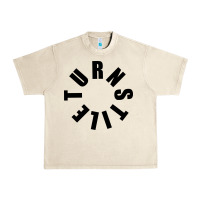 Sandshell TURNSTILE BLACK ON WHITE Urban Heavy Tee - artisFamous