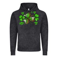 Vintage Black st. patricks day shamrocks Vintage Hoodie - BarkalooDesign