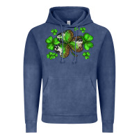 Vintage Denim st. patricks day shamrocks Vintage Hoodie - BarkalooDesign