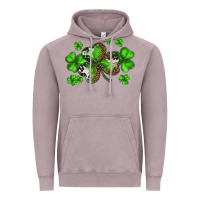 St. Patricks Day Shamrocks Vintage Hoodie | Teevron