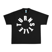 Black TURNSTILE WHITE ON BLACK. Urban Heavy Tee - artisFamous