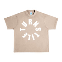 French Oak TURNSTILE WHITE ON BLACK. Urban Heavy Tee - artisFamous