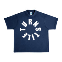 Navy TURNSTILE WHITE ON BLACK. Urban Heavy Tee - artisFamous