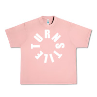 Salmon TURNSTILE WHITE ON BLACK. Urban Heavy Tee - artisFamous