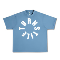 Pebble Blue TURNSTILE WHITE ON BLACK. Urban Heavy Tee - artisFamous