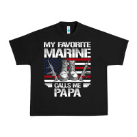 Black marine papa, gifts my favorite marine calls me pa pa military mother Urban Heavy Tee - artisFamous