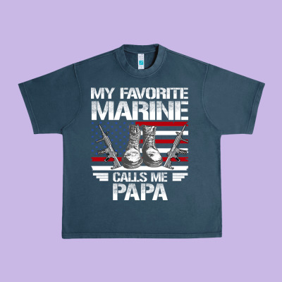 Marine Papa, Gifts My Favorite Marine Calls Me Pa Pa Military Mother Urban Heavy Tee Designed By Artisfamous