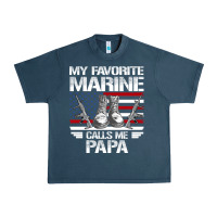 Midnight Navy marine papa, gifts my favorite marine calls me pa pa military mother Urban Heavy Tee - artisFamous