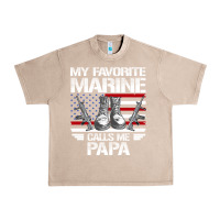 French Oak marine papa, gifts my favorite marine calls me pa pa military mother Urban Heavy Tee - artisFamous