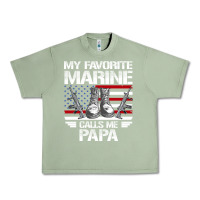 Oil Green marine papa, gifts my favorite marine calls me pa pa military mother Urban Heavy Tee - artisFamous