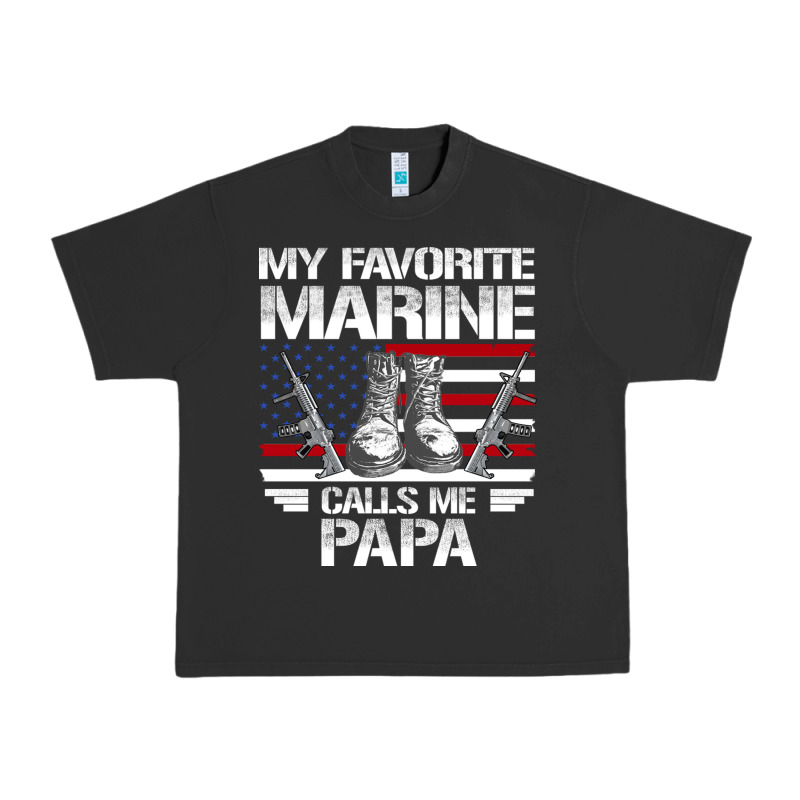 Marine Papa, Gifts My Favorite Marine Calls Me Pa Pa Military Mother Urban Heavy Tee by artisFamous | Teevron
