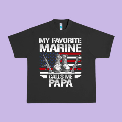 Marine Papa, Gifts My Favorite Marine Calls Me Pa Pa Military Mother Urban Heavy Tee Designed By Artisfamous