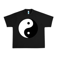 Black Yin and yang Urban Heavy Tee - artisFamous