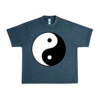 Midnight Navy Yin and yang Urban Heavy Tee - artisFamous