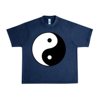 Navy Yin and yang Urban Heavy Tee - artisFamous