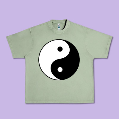 Yin And Yang Urban Heavy Tee Designed By Artisfamous
