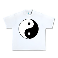 White Yin and yang Urban Heavy Tee - artisFamous