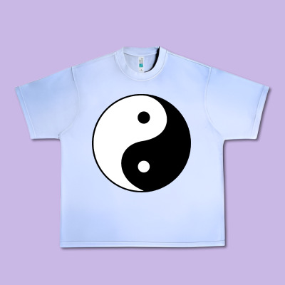 Yin And Yang Urban Heavy Tee Designed By Artisfamous