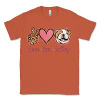 Copper Peace Love Bulldog Classic Tee - Jasminsmagicworld