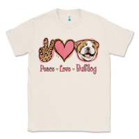 Natural Peace Love Bulldog Classic Tee - Jasminsmagicworld