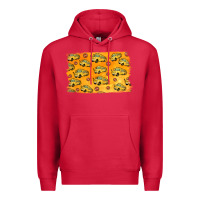 Cardinal School Bus Pattern Premium Hoodie - Jasminsmagicworld