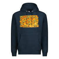 Navy School Bus Pattern Premium Hoodie - Jasminsmagicworld