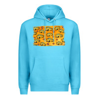 Ocean Blue School Bus Pattern Premium Hoodie - Jasminsmagicworld